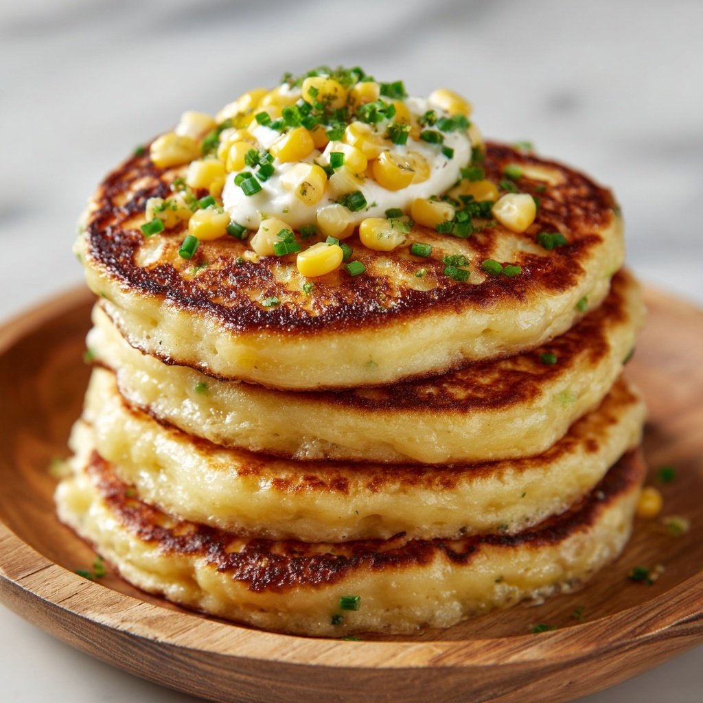 Venezuelan Sweet Corn Cachapas: Melt-in-Your-Mouth Delight Recipe - Recipe Image