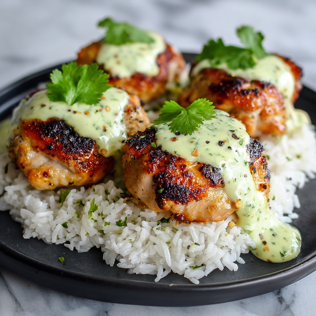 Tomatillo Ranch Chicken with Cilantro and Lime Recipe - Recipe Image