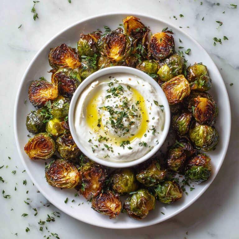 Crispy Brussels Sprouts with Dijon Aioli Recipe