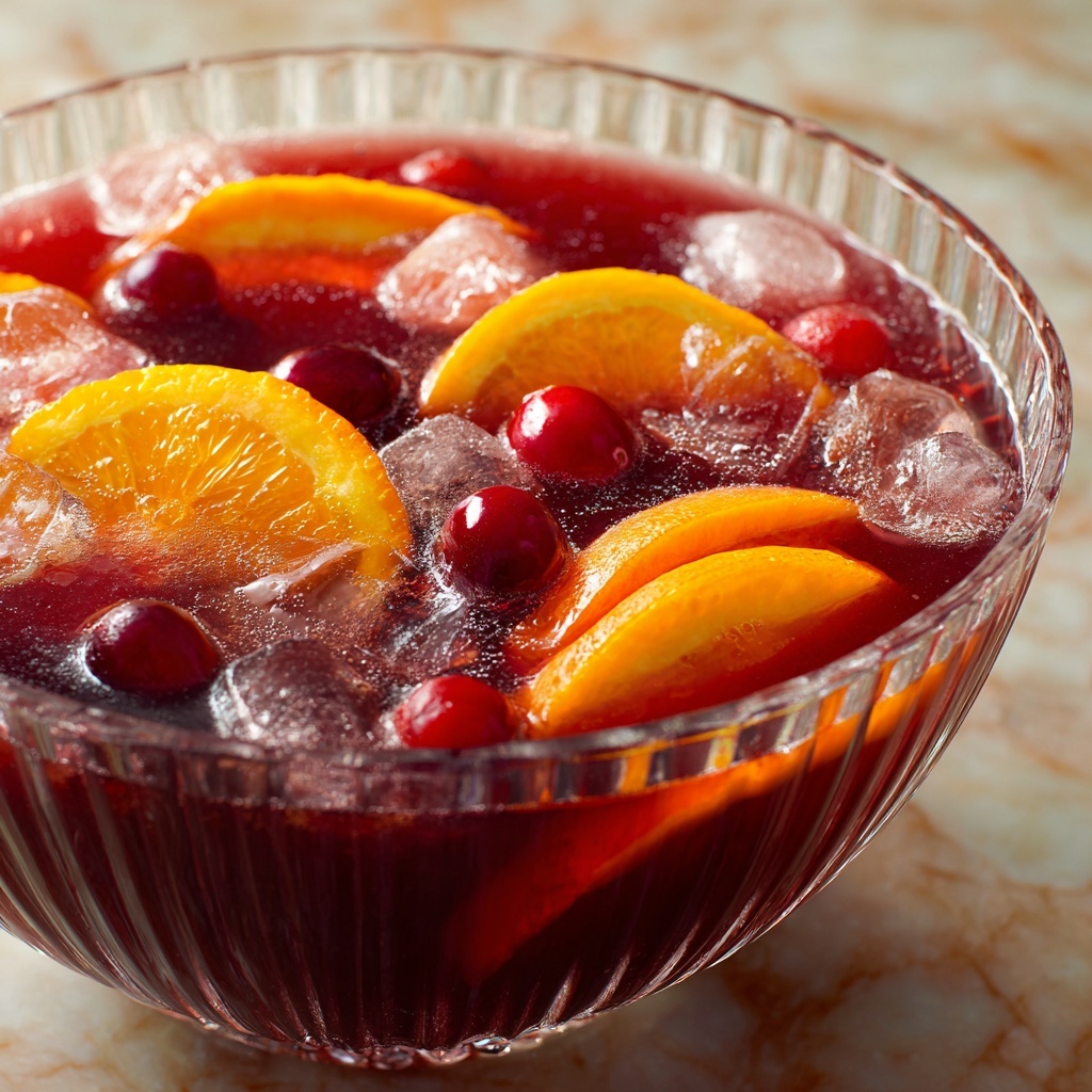 Sparkling Cranberry Punch: A Festive and Refreshing Beverage Recipe - Recipe Image