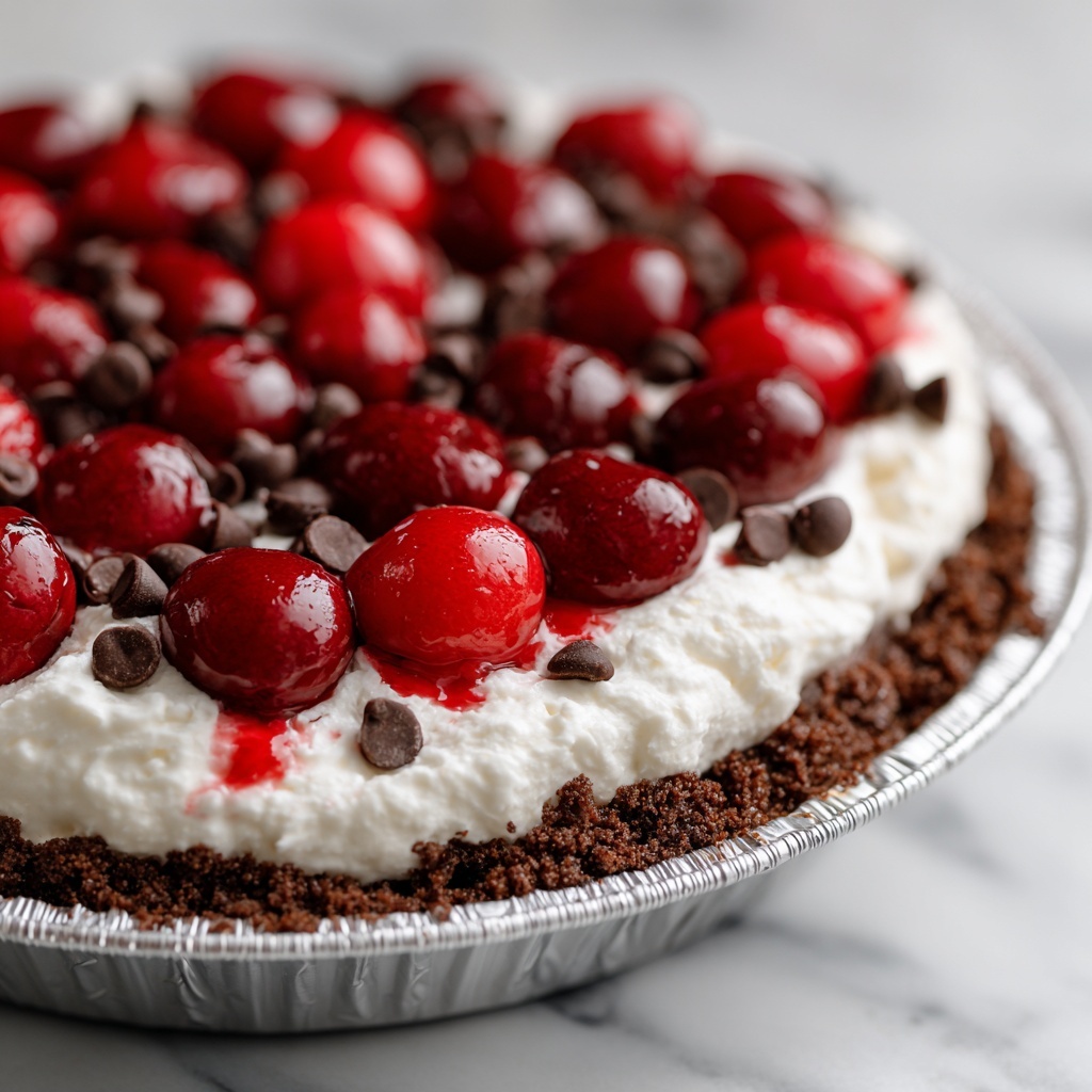 Cherry Chocolate Chip Ice Cream Pie Recipe - Recipe Image