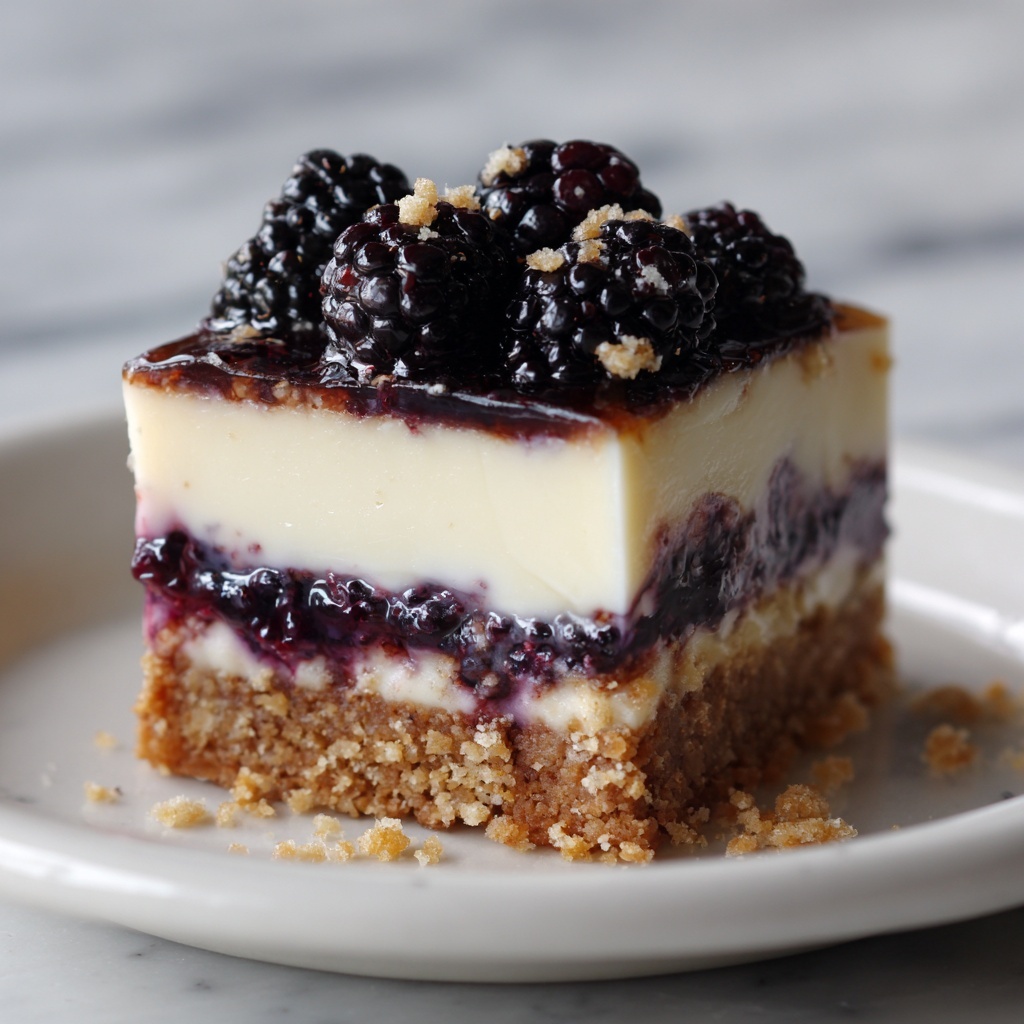 Blackberry Pretzel Dessert Recipe - Recipe Image