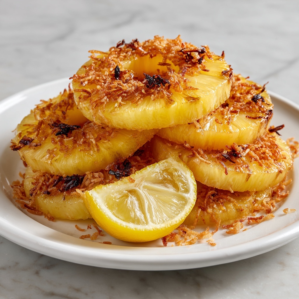 Fried Pineapple with Coconut Crust Recipe - Recipe Image