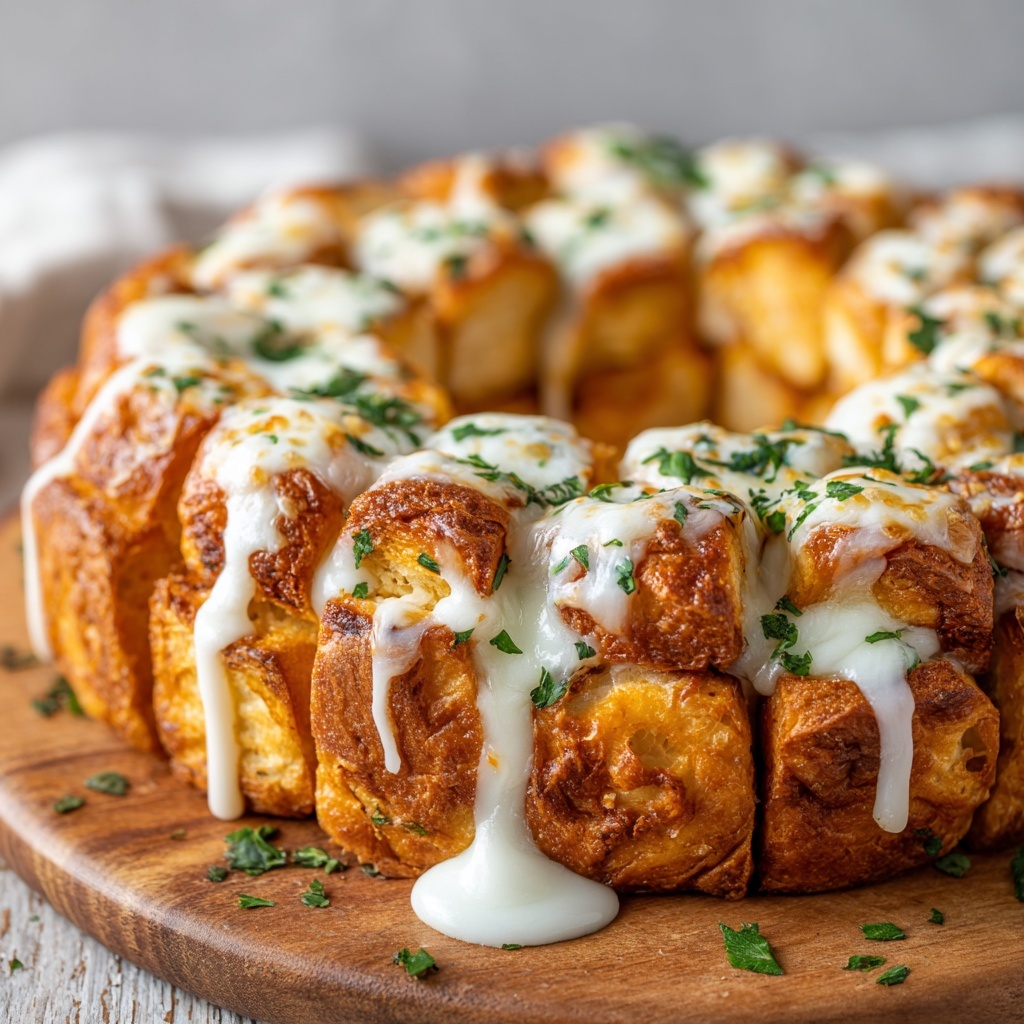 Chicken Alfredo Monkey Bread Recipe - Recipe Image