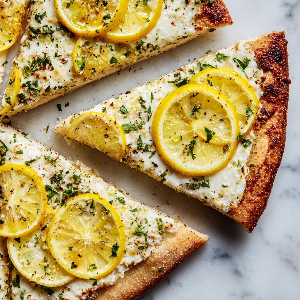Lemon Pizza: A Refreshing Homemade Pizza Recipe - Recipe Image