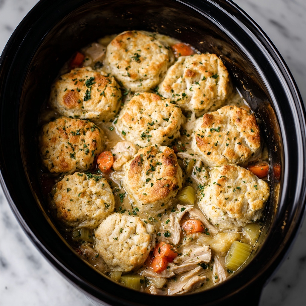 CrockPot Chicken and Dumplings Recipe - Recipe Image