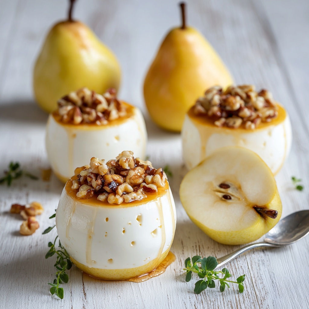 Elegant Blue Cheese Stuffed Pears Recipe - Recipe Image