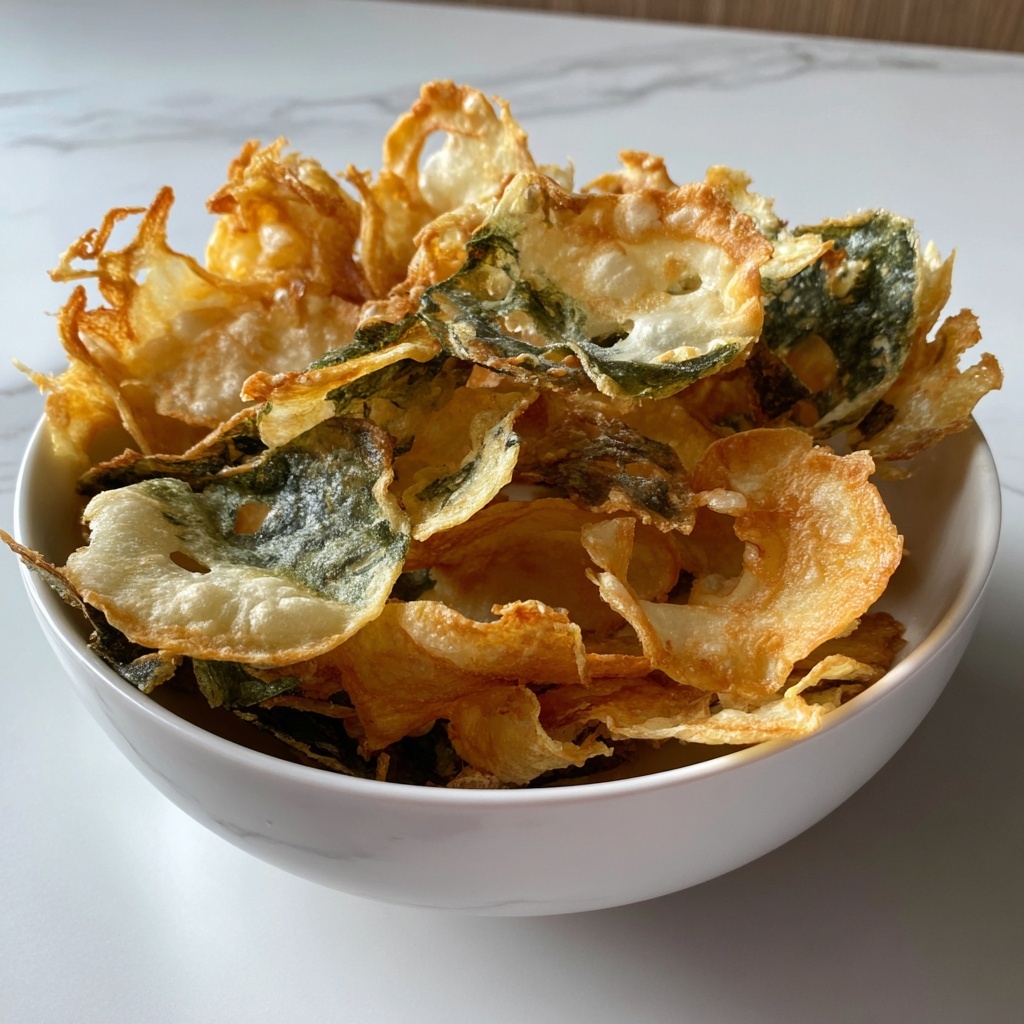 Crispy Spinach Chips Recipe - Recipe Image