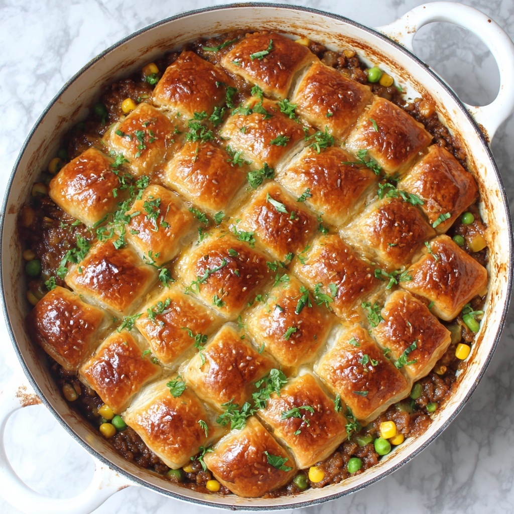 One-Pan Ground Turkey Pot Pie Recipe - Recipe Image