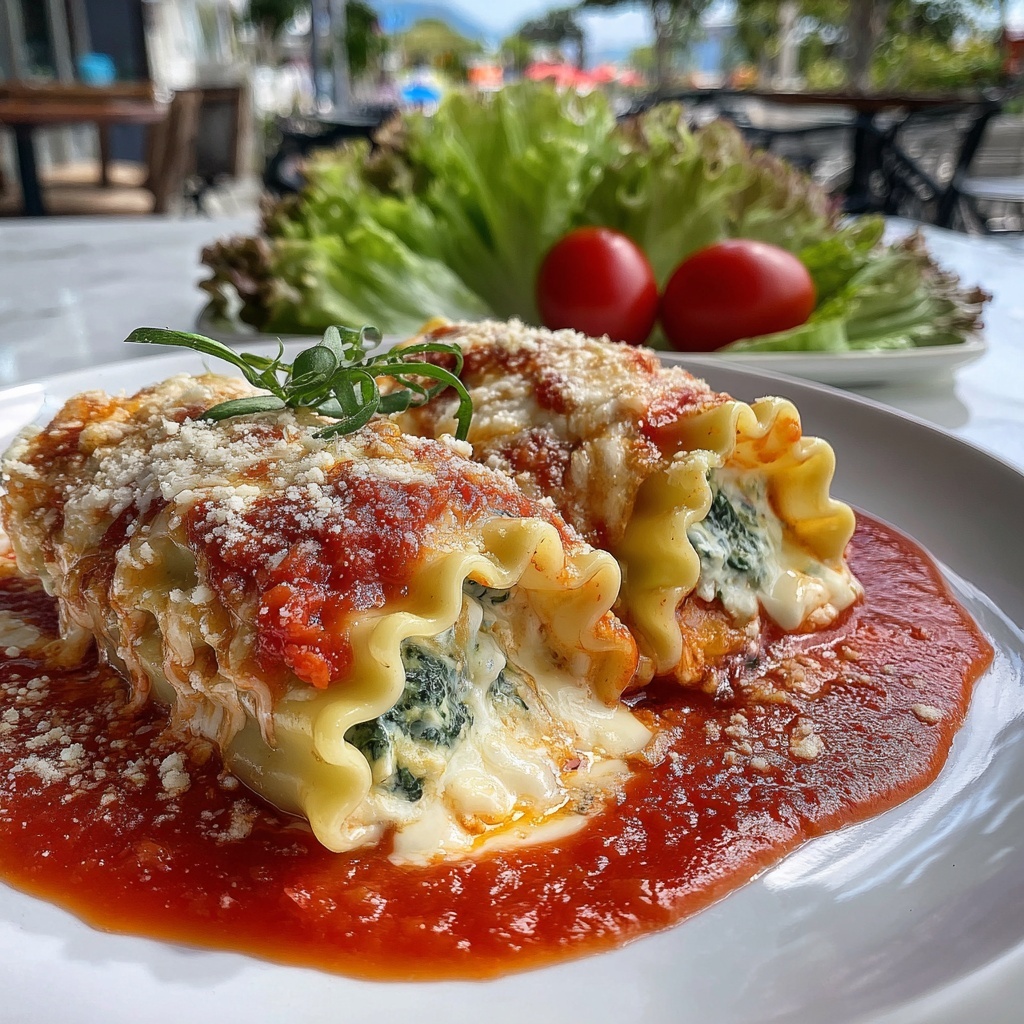 Spinach and Ricotta Stuffed Manicotti Recipe - Recipe Image