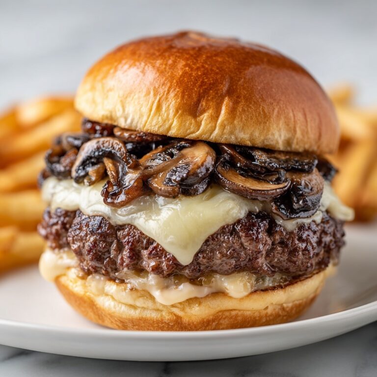 Mushroom Swiss Burger Recipe
