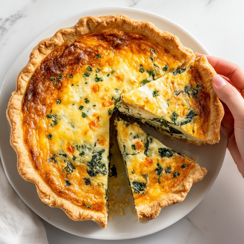 Cottage Cheese Crustless Quiche Recipe - Recipe Image