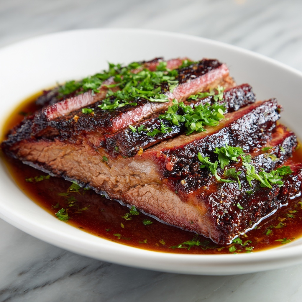 Red Wine and Gelatin Jus Braised Brisket Recipe - Recipe Image