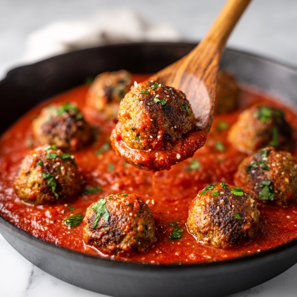 Oven Baked Turkey Ricotta Meatballs Recipe - Recipe Image