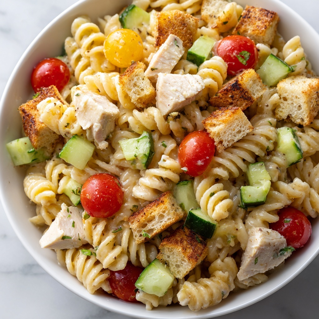 Savory Chicken Club Pasta Salad: Your Summer Flavor Fix Recipe - Recipe Image