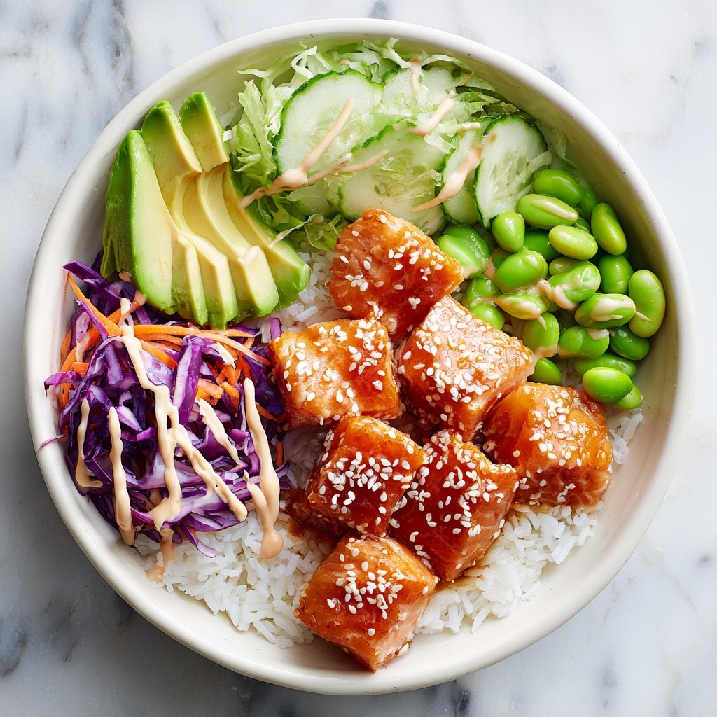 Crispy Salmon Rice Bowls with Ginger Scallion Rice and Spicy Mayo Recipe - Recipe Image