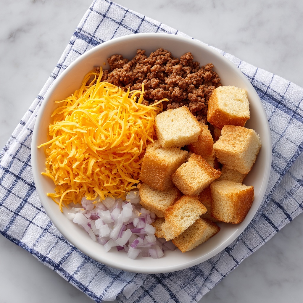 Croissant Breakfast Casserole with Savory Sausage and Cheddar Recipe - Recipe Image