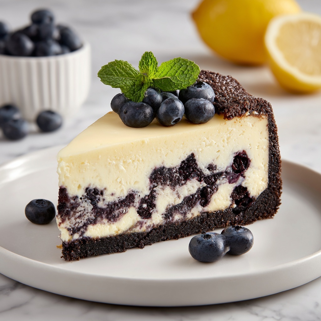 High-Protein Lemon Blueberry Breakfast Bake with Cottage Cheese Recipe - Recipe Image