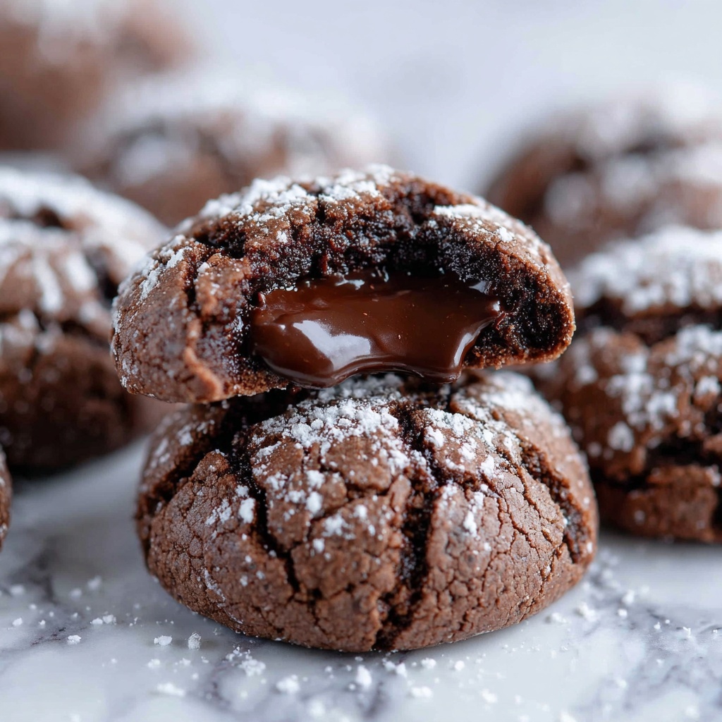 Chocolate Lava Cookies with Rich Ganache Filling Recipe - Recipe Image