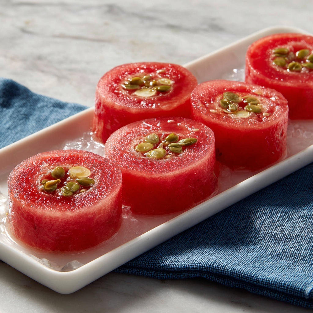 Watermelon Goat Cheese Salad with Mint and Balsamic Reduction Recipe - Recipe Image