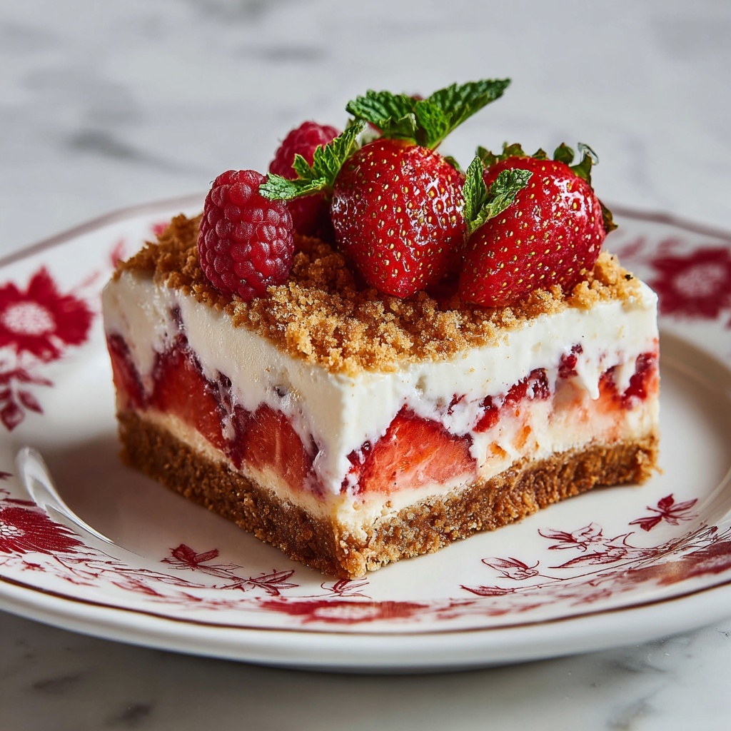 Strawberry Cheesecake Lush Recipe - Recipe Image