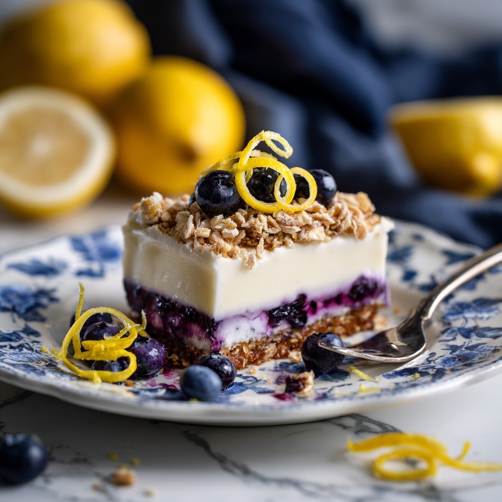 Lemon Blueberry Baked Oatmeal Recipe - Recipe Image