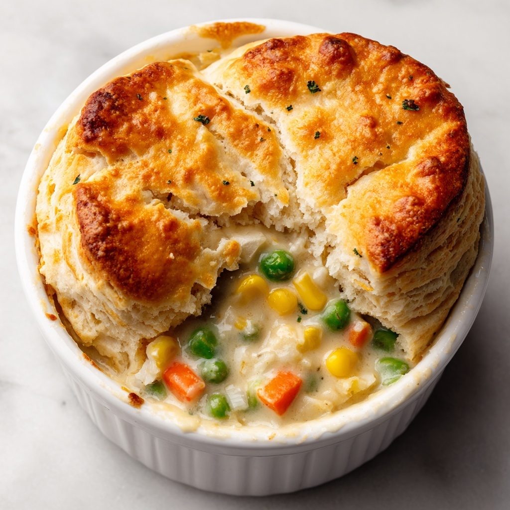 Cornbread Casserole with Chicken, Vegetables, and Creamy Sauce Recipe - Recipe Image