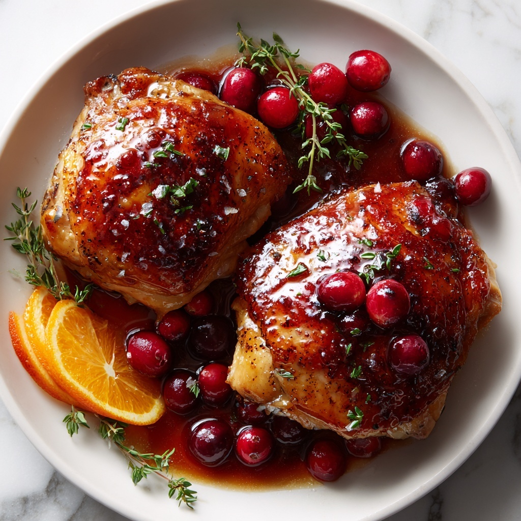 Sweet & Tangy Cranberry Orange Roasted Chicken Recipe - Recipe Image