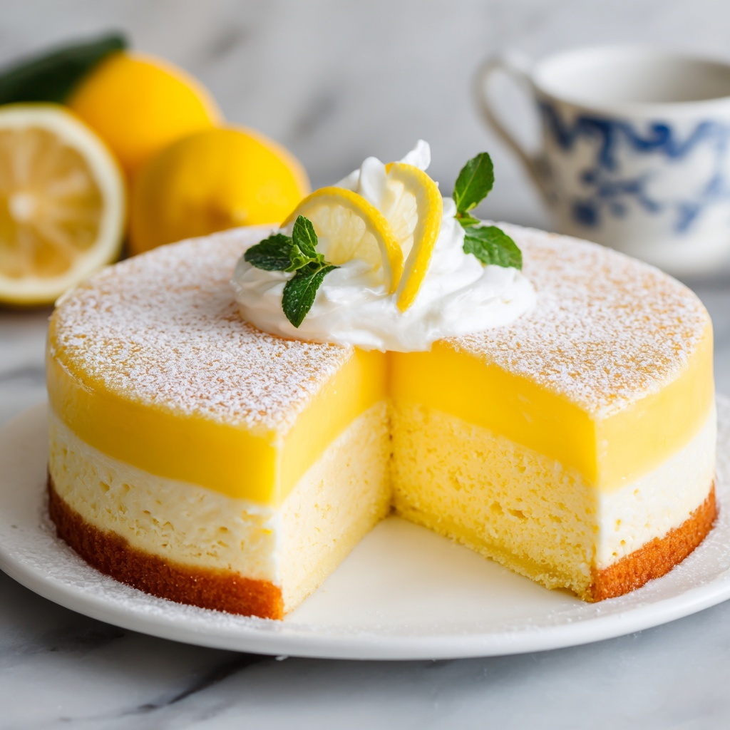Lemon Custard Cake Recipe - Recipe Image