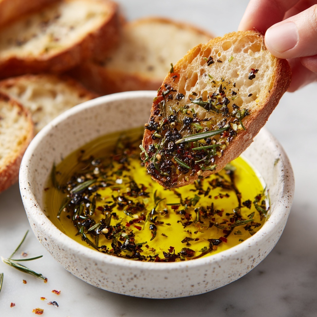 Delicious Homemade Bread Dipping Oil Recipe - Recipe Image