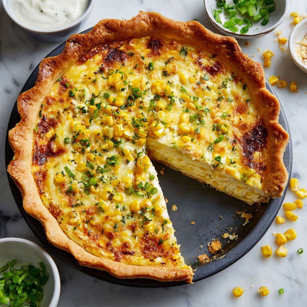 Cheesy Cream Cheese Corn Casserole Recipe - Recipe Image