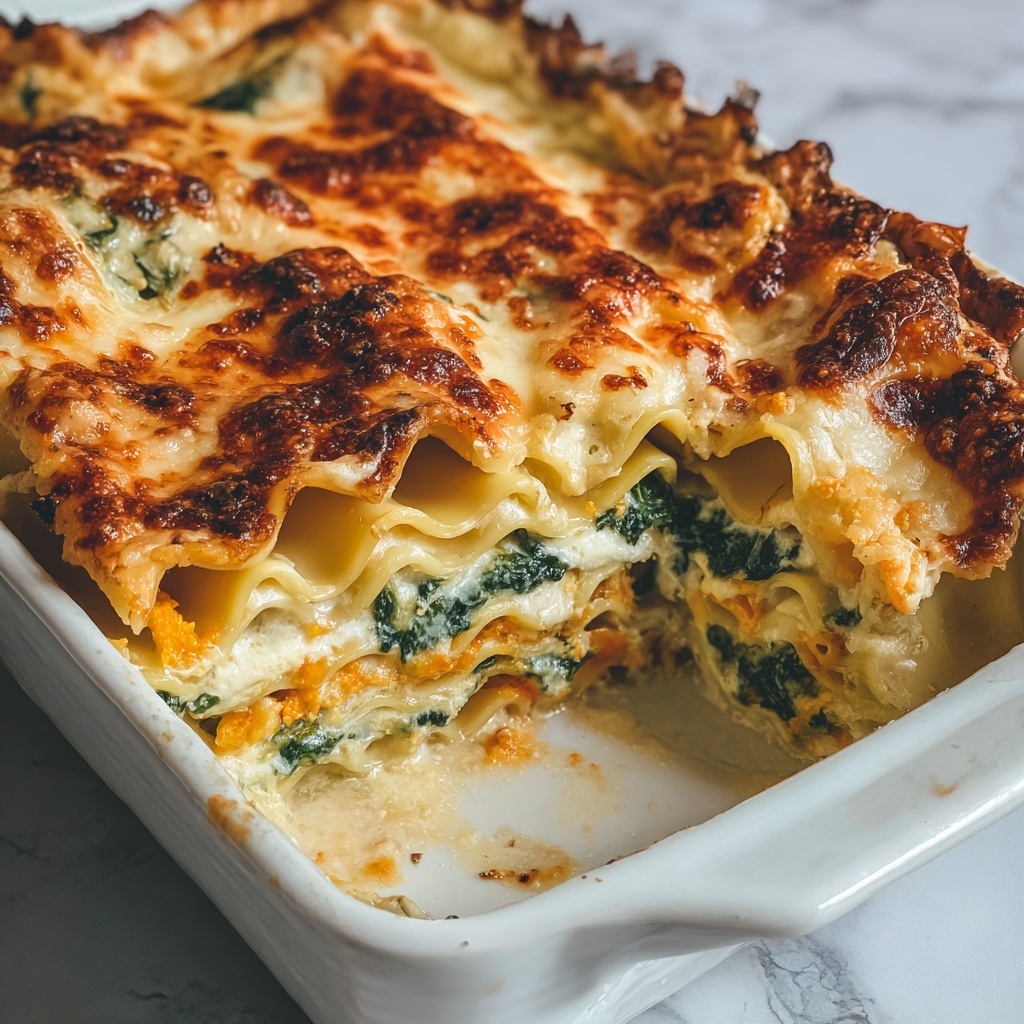 Butternut Squash and Spinach Lasagna Recipe - Recipe Image