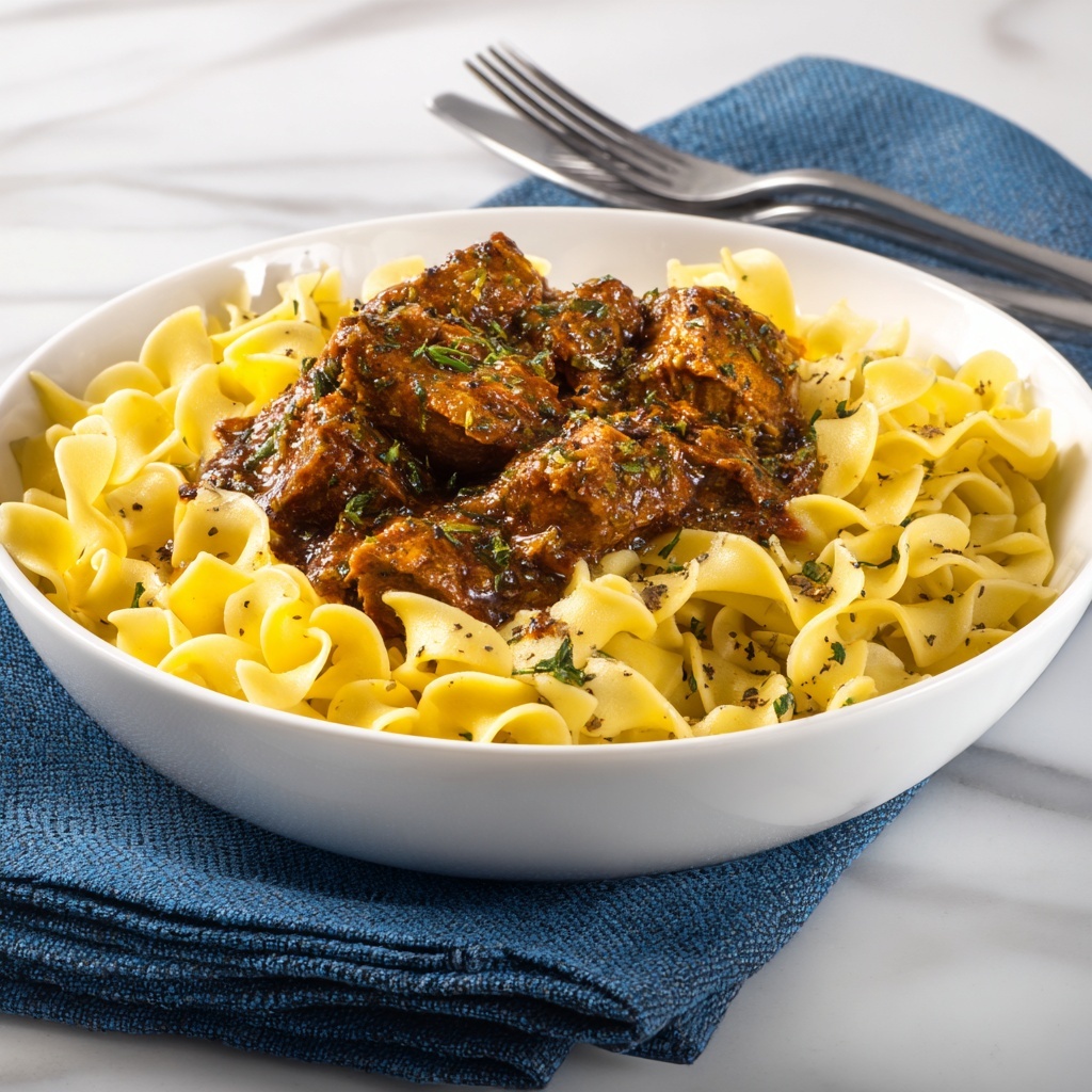 Slow Cooker Beef Stroganoff Recipe - Recipe Image