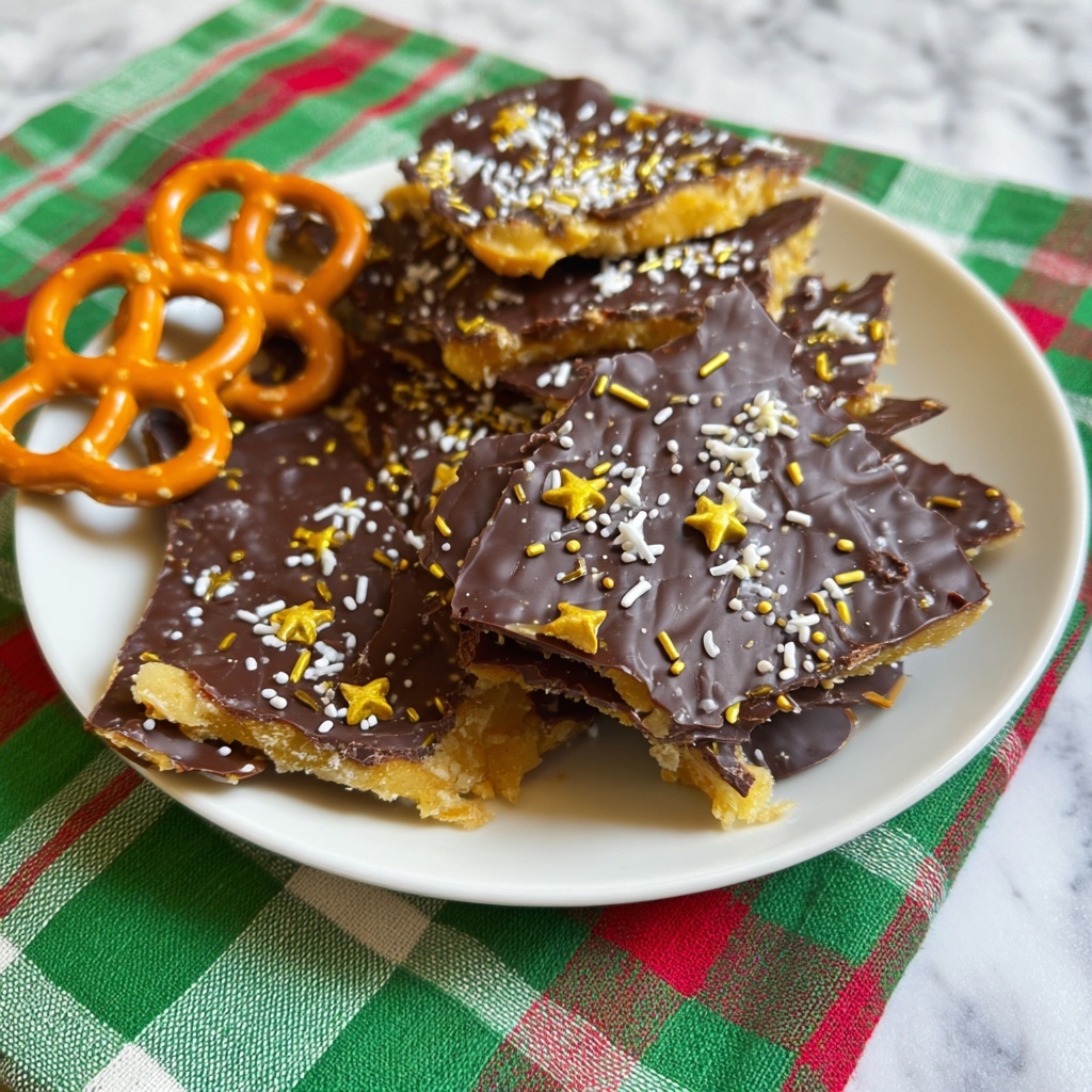 Pretzel Christmas Crack (Pretzel Toffee) Recipe - Recipe Image
