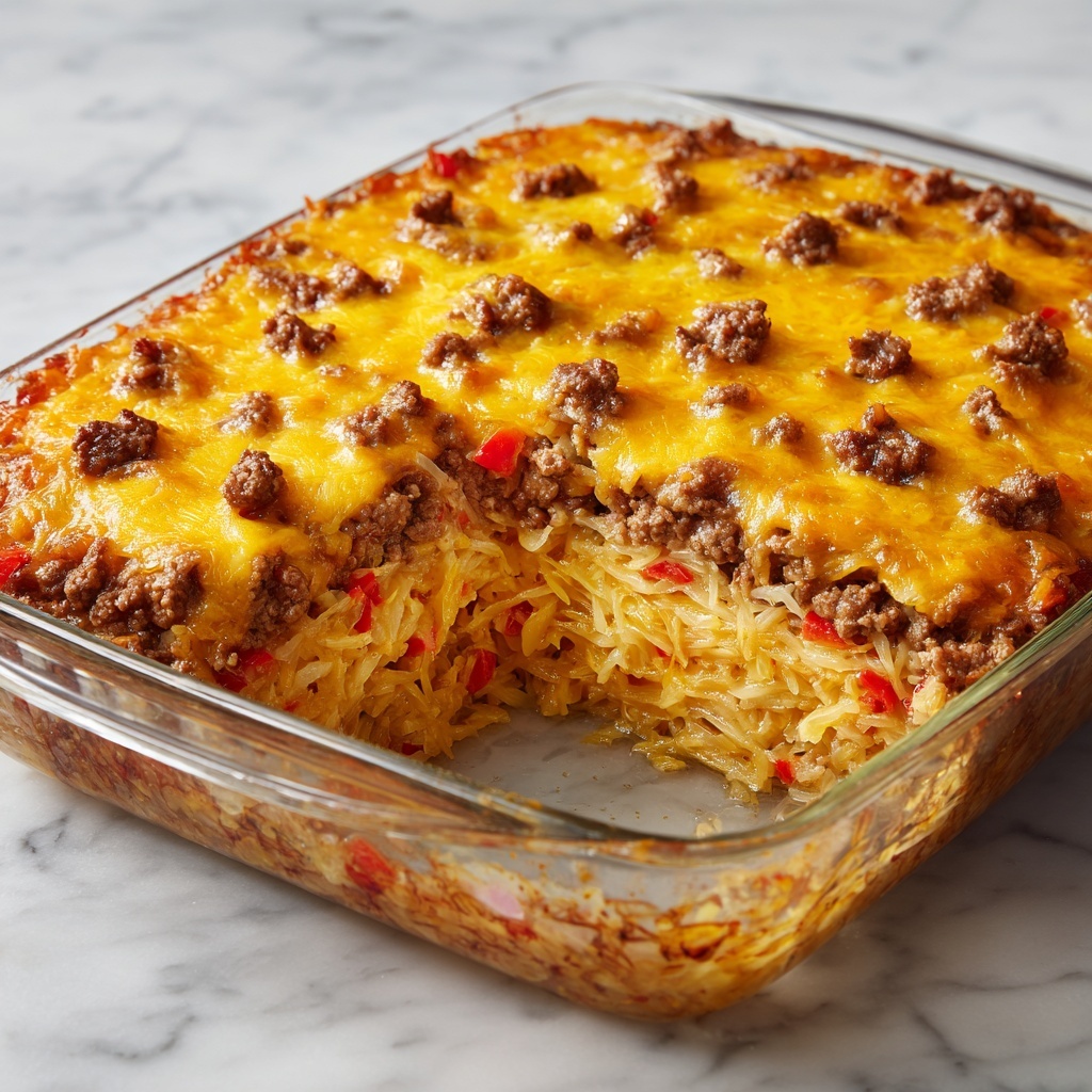 Southern Style Cabbage Beef Bake Recipe - Recipe Image
