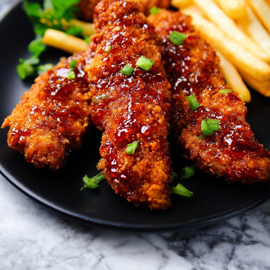 Crispy Honey Butter Chicken Tenders Recipe - Recipe Image