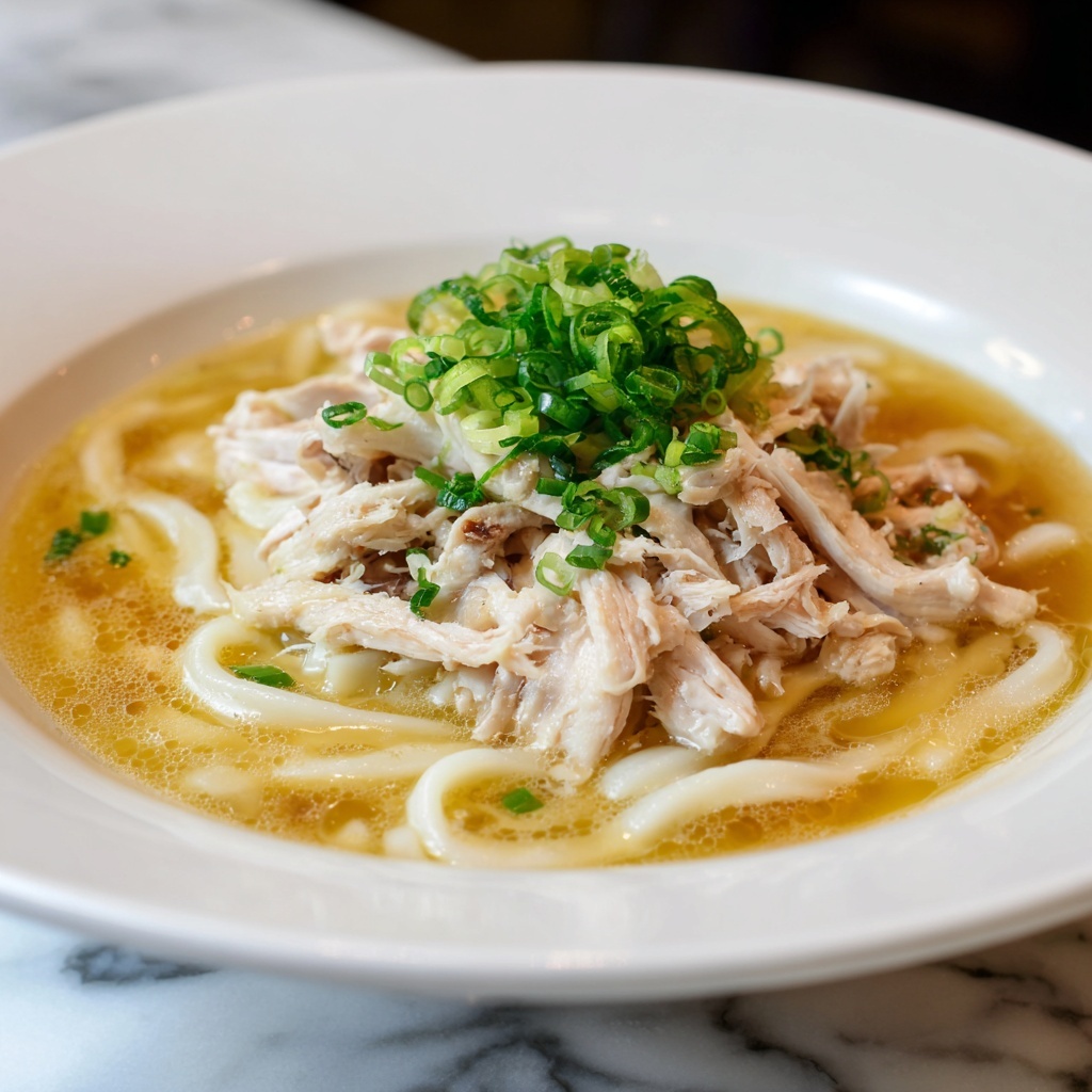 Easy Chicken Udon Soup Recipe - Recipe Image