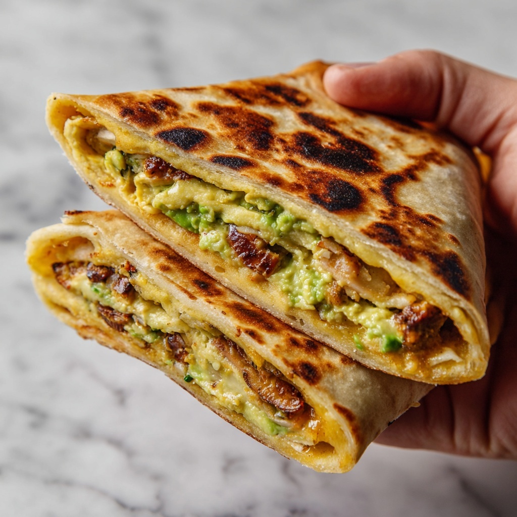 Scallion Pancake with Eggs and Spinach Recipe - Recipe Image