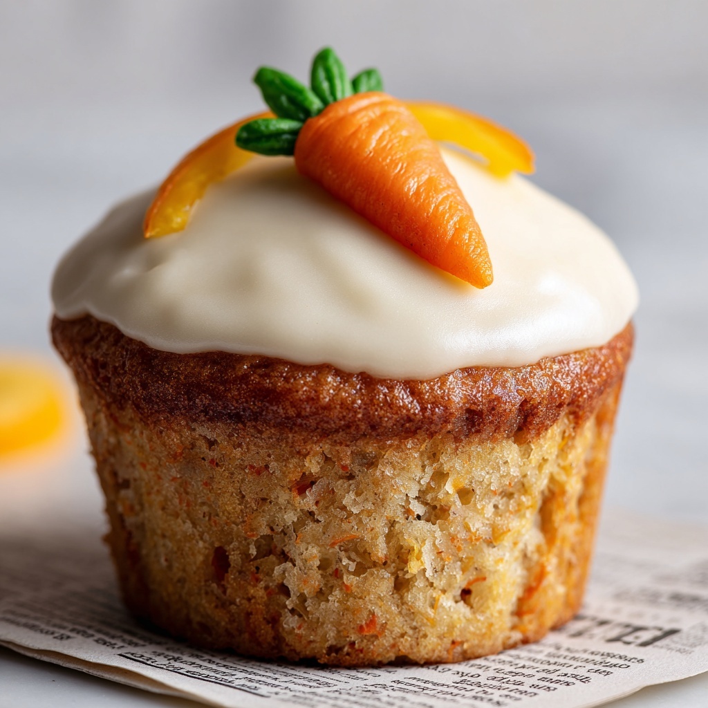 Carrot Orange Muffins with Cream Cheese Glaze Recipe - Recipe Image