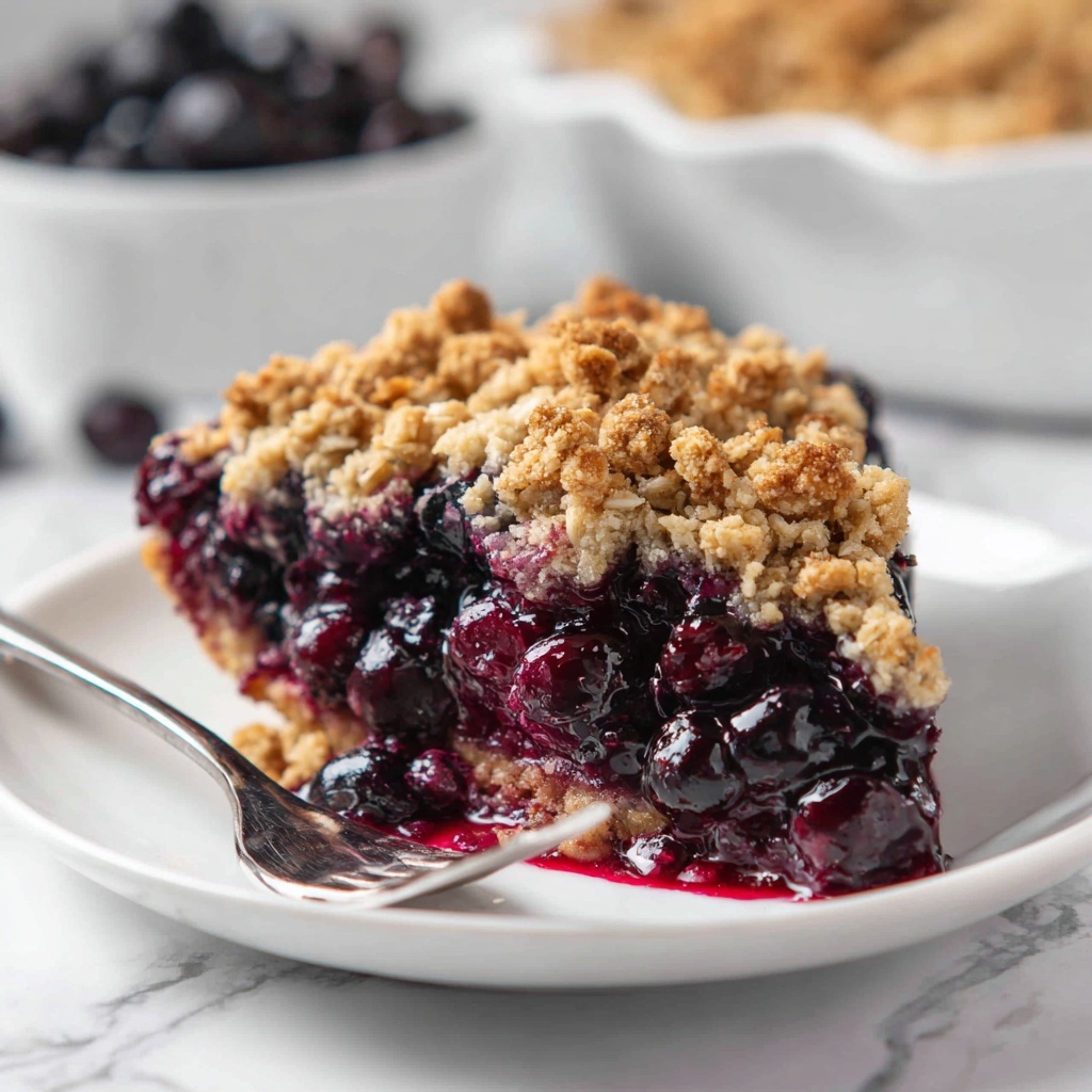 Overnight Blueberry Baked Oatmeal Crisp Recipe - Recipe Image