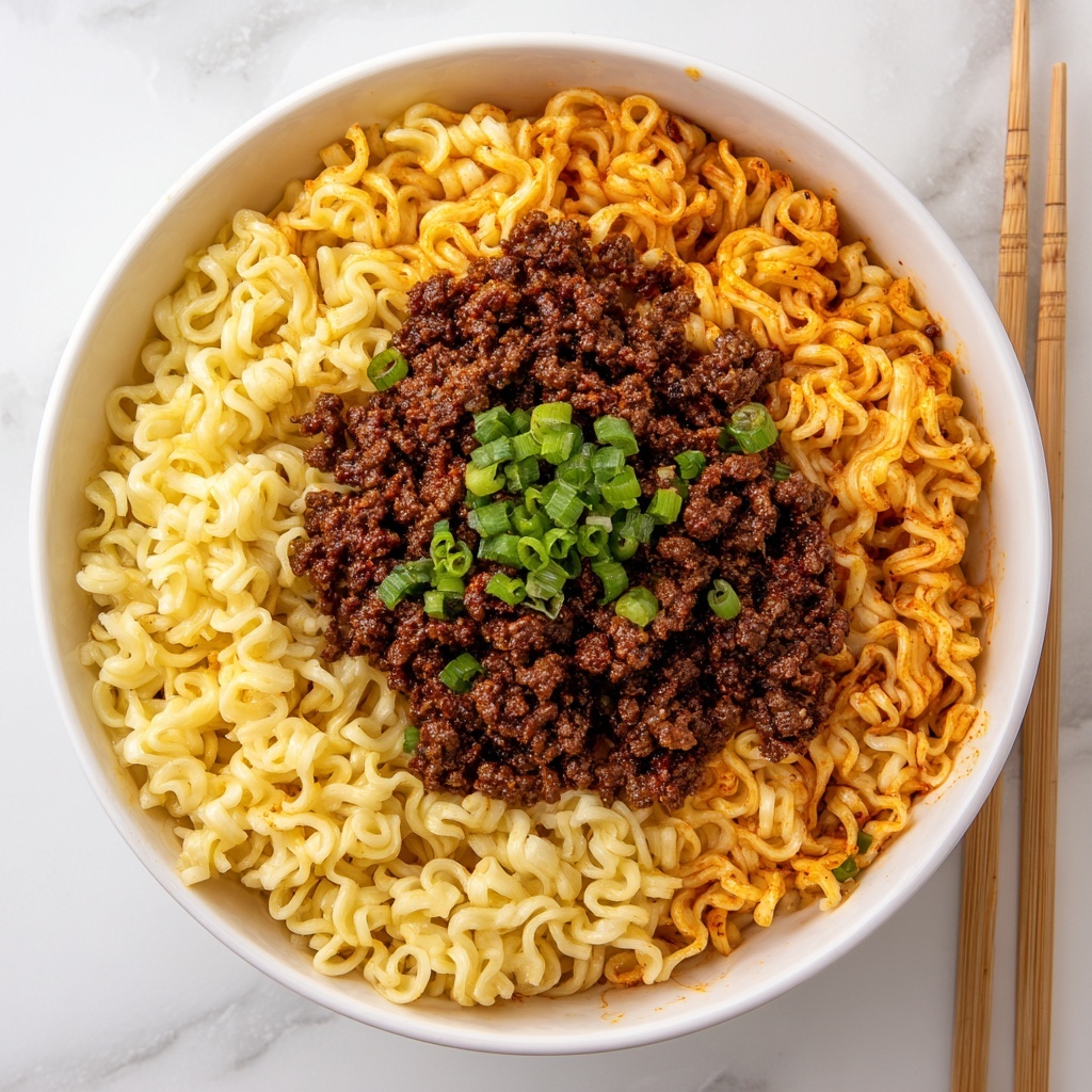 Mongolian Ground Beef Noodles Recipe - Recipe Image