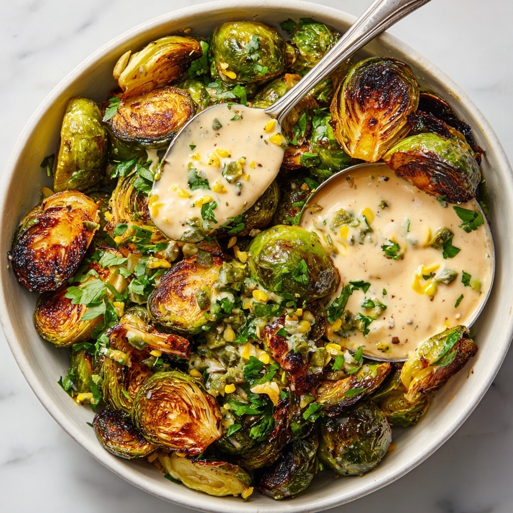 Crispy Fried Brussels Sprouts with Lemon Aioli Recipe - Recipe Image