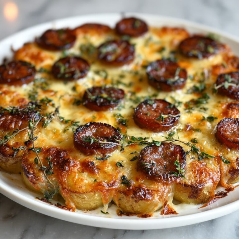 Cheesy Ranch Potatoes with Smoked Sausage Recipe
