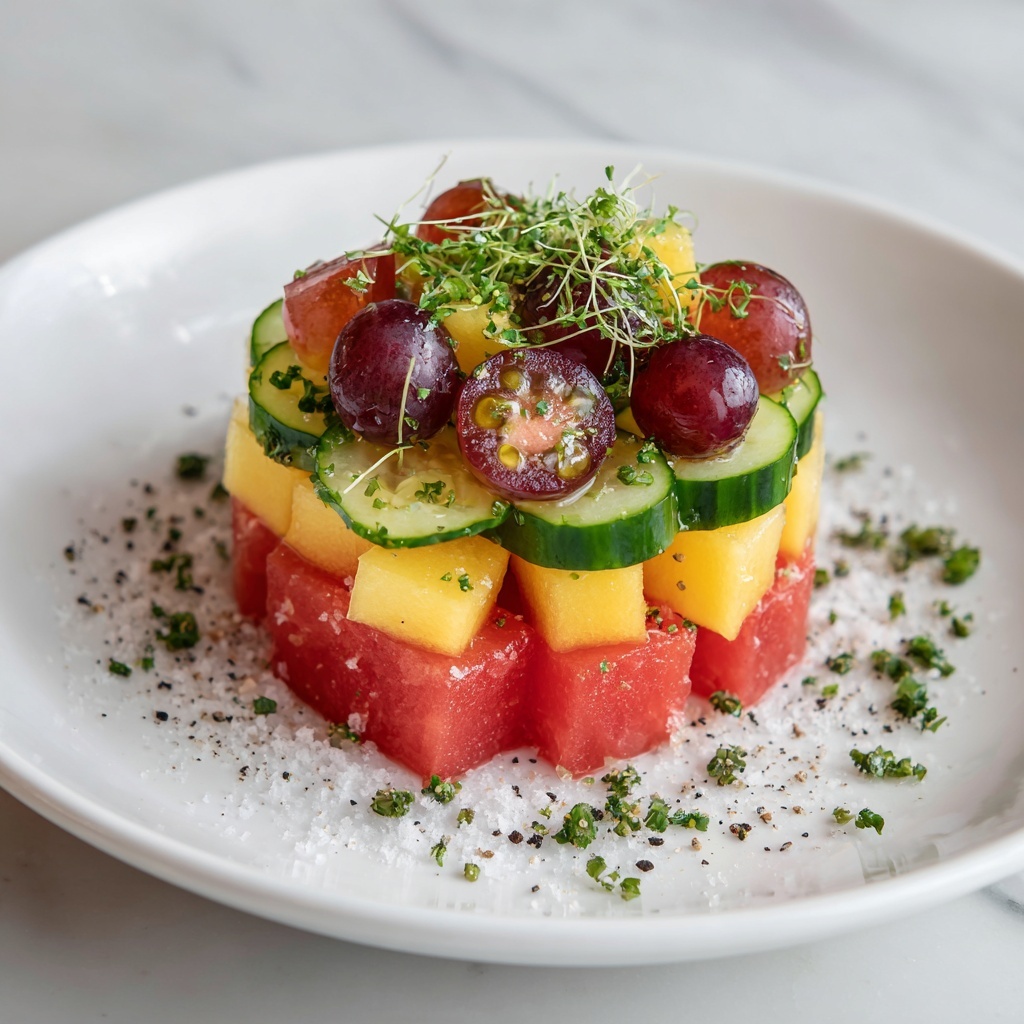 Peach Watermelon Salad: The Ultimate Summer Recipe - Recipe Image