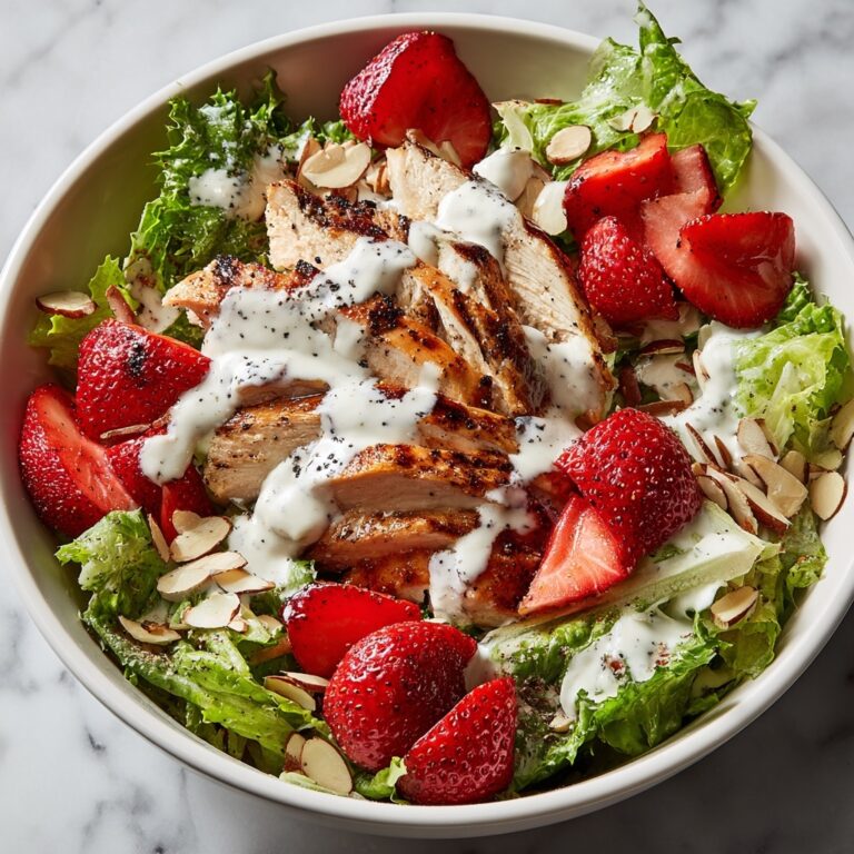 Strawberry Chicken Salad with Poppyseed and Raspberry Vinaigrette Recipe
