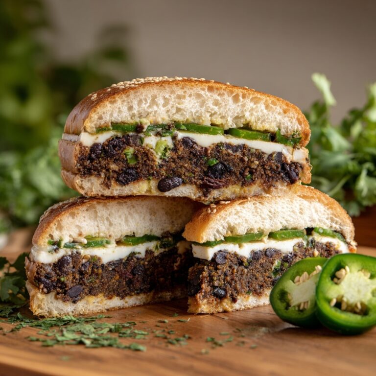 Alapeno Popper Stuffed Black Bean Burgers Recipe