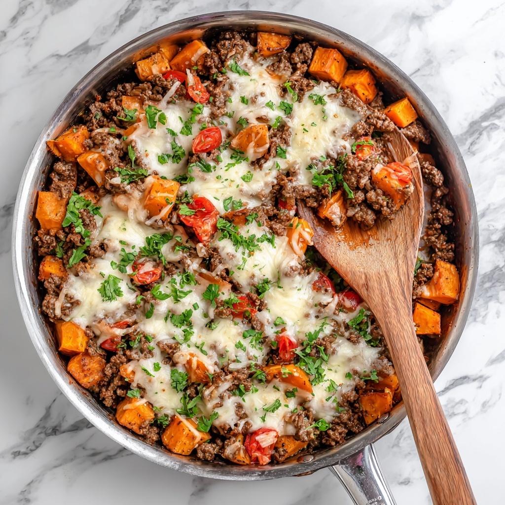 Southwest Ground Beef and Sweet Potato Skillet Recipe - Recipe Image