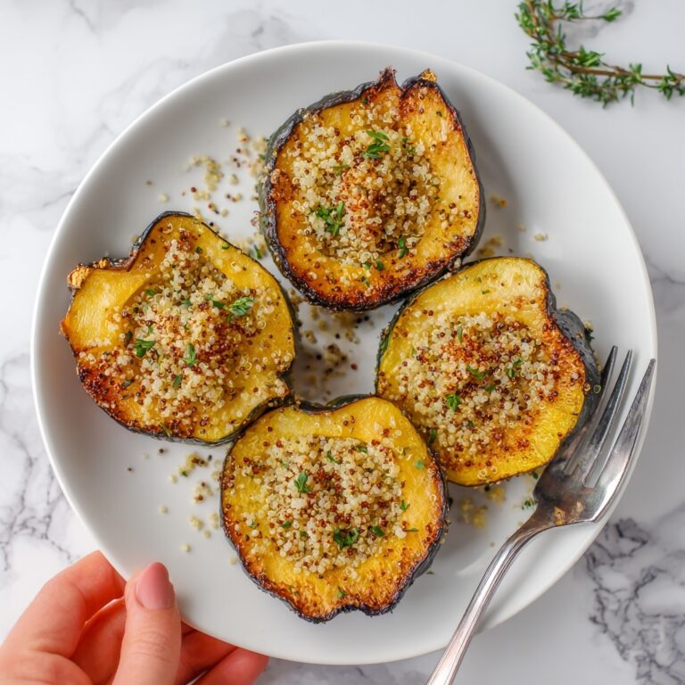 Parmesan Herb Roasted Acorn Squash Recipe