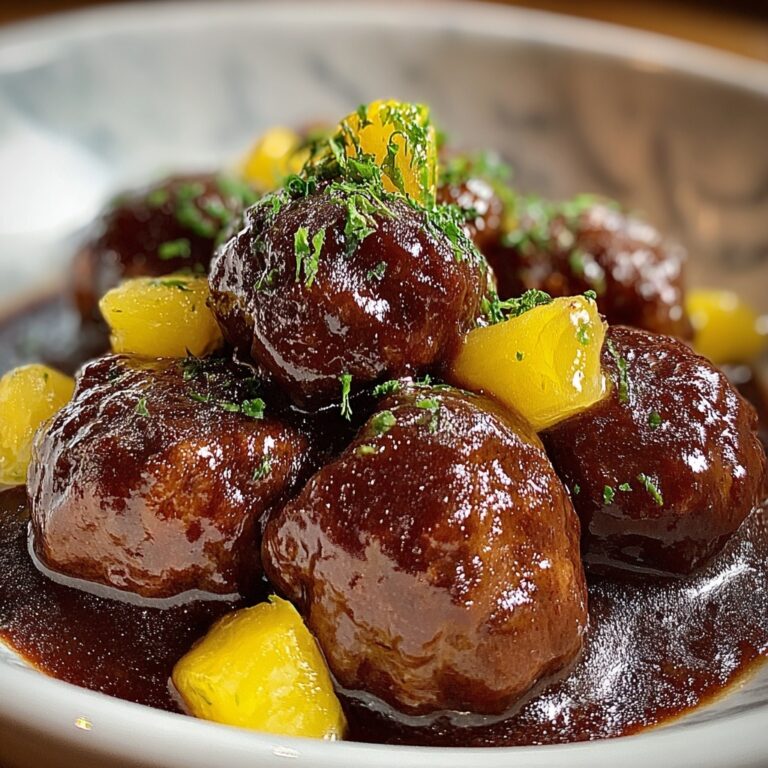 Slow Cooker Pineapple Barbecue Meatballs Recipe