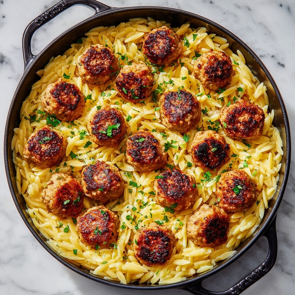 One Pan Chicken Meatballs in Marinara with Mozzarella Recipe - Recipe Image